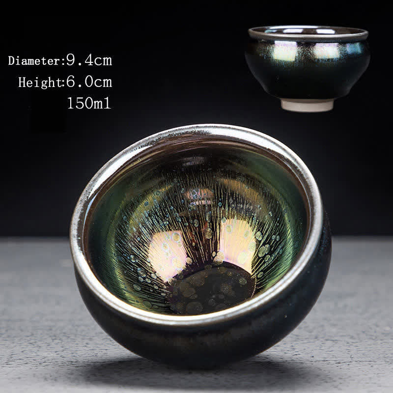 Vintage Ceramic Teacup 100ml Handmade Tableware