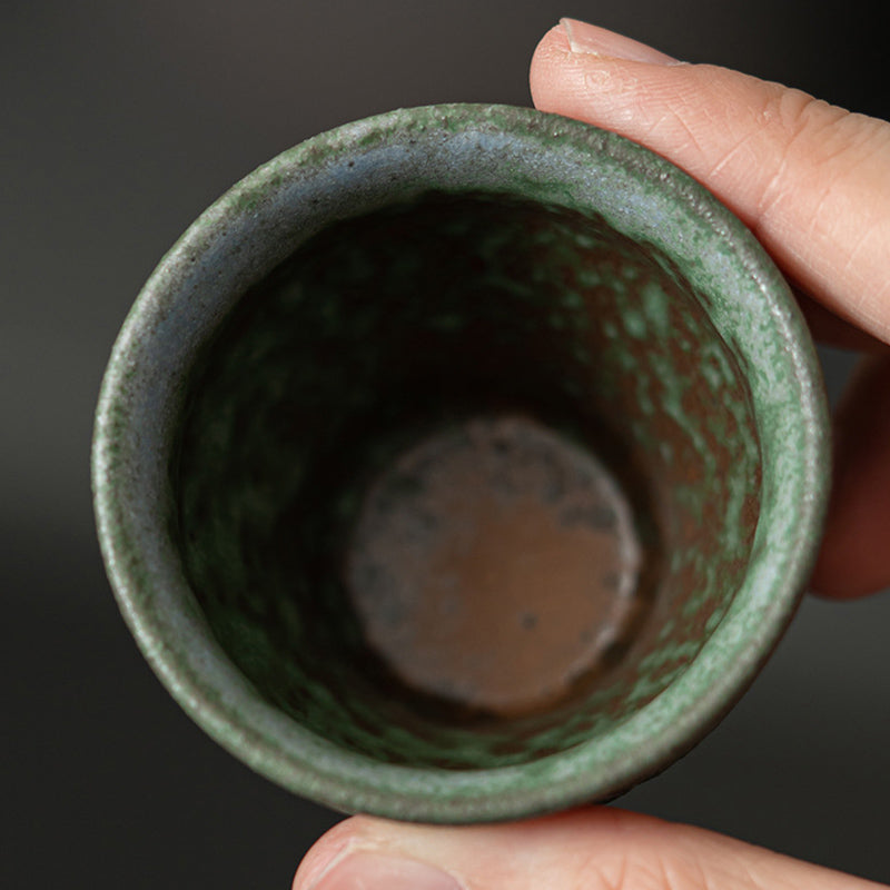 Vintage Ceramic Teacup 50ml for Sacred Space Rituals