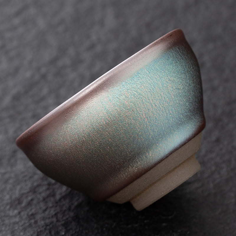 Vintage Pink Chinese Jian Zhan Kiln Change Ceramic Tea Cup 110ml