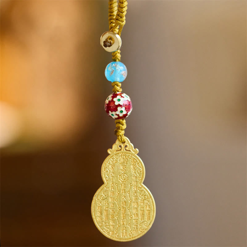 Wu Lou Copper Gourd Fu Character Spiritual Key Chain