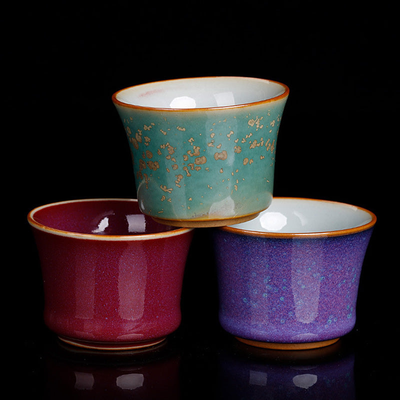 Zen Ceramic Bamboo Teacup 80ml for Kung Fu Tea Rituals