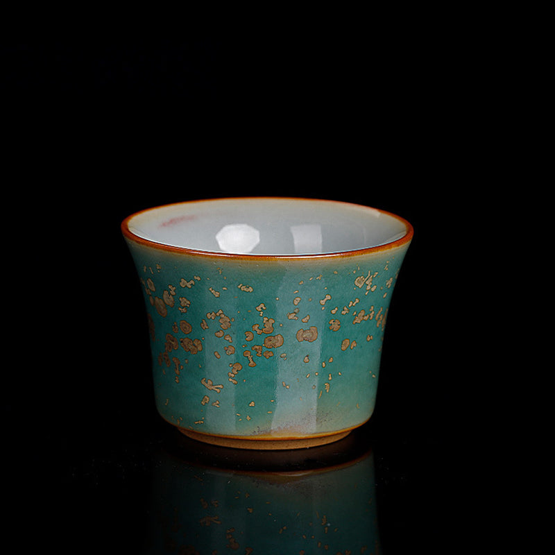 Zen Ceramic Bamboo Teacup 80ml for Kung Fu Tea Rituals