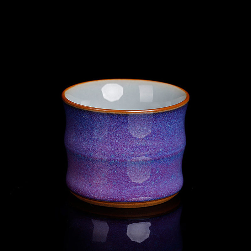 Zen Ceramic Bamboo Teacup 80ml for Kung Fu Tea Rituals
