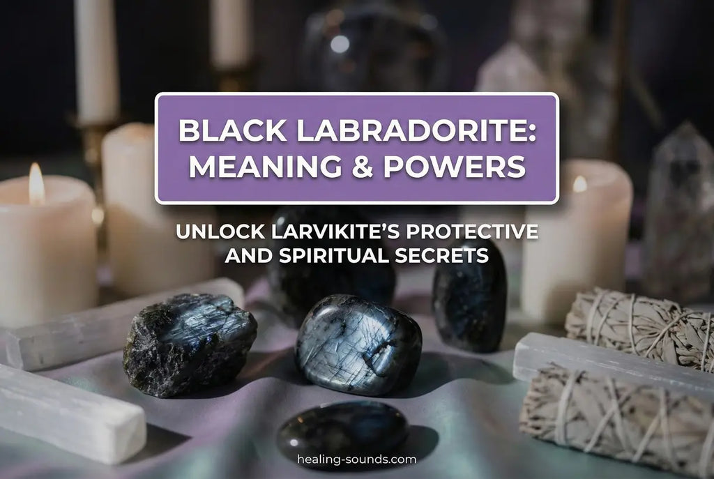 Black Labradorite Meaning & Properties – Larvikite Guide