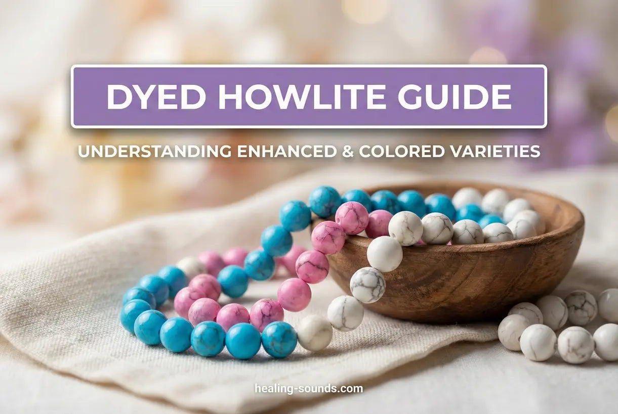 Dyed Howlite Guide: Enhanced & Colored Varieties Explained
