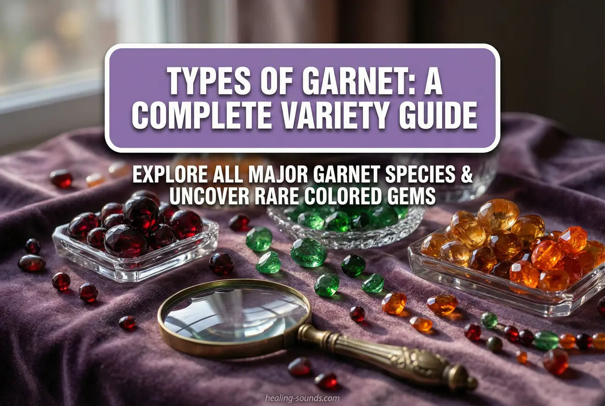 Different Garnets Types of Garnet: Complete Variety, Colors & Species Guide