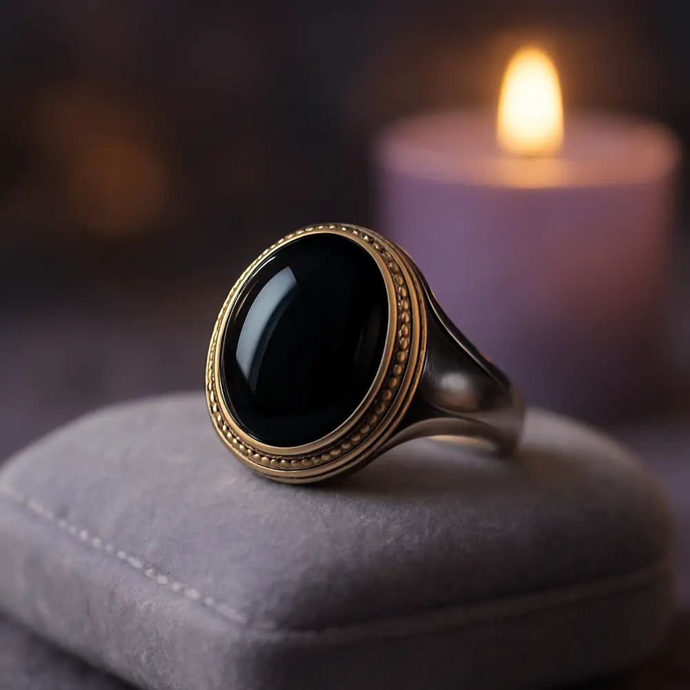 Black Onyx Rings - Authentic Styles Online
