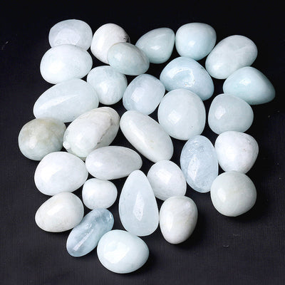 0.25kg Aquamarine Tumbled Stones for Healing Balance