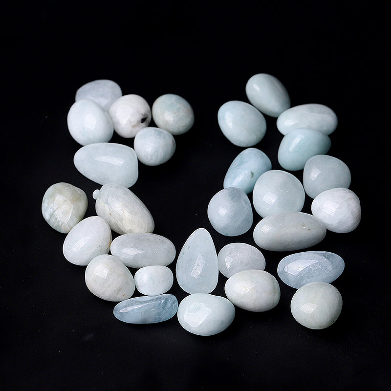 0.25kg Aquamarine Tumbled Stones for Healing Balance