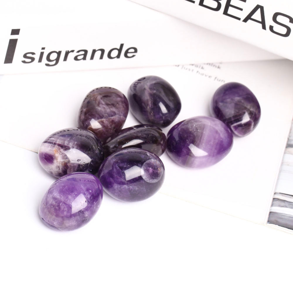 0.5kg Amethyst Tumbled Stones 3-4cm Handheld Crystals