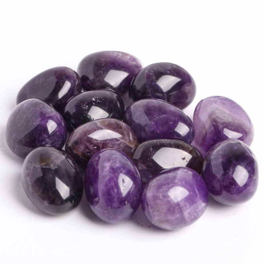 0.5kg Amethyst Tumbled Stones 3-4cm Handheld Crystals