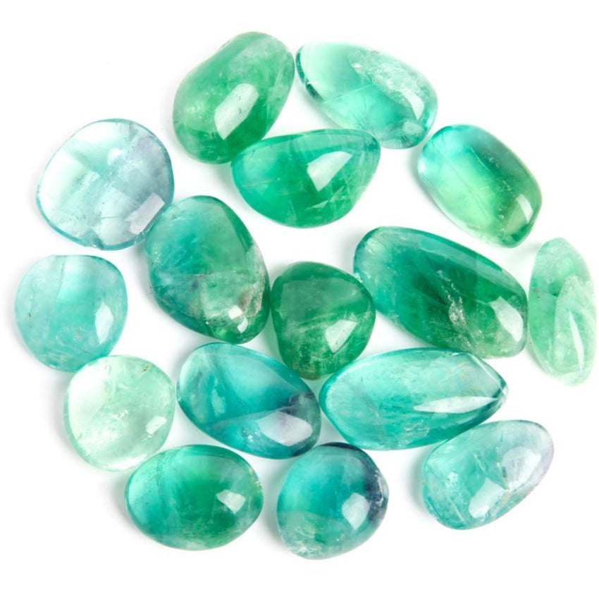 0.5kg Green Fluorite Tumbled Stones for Healing