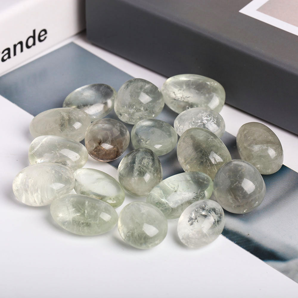 0.5kg Green Quartz Crystal Tumbled Stones 3-4cm Healing