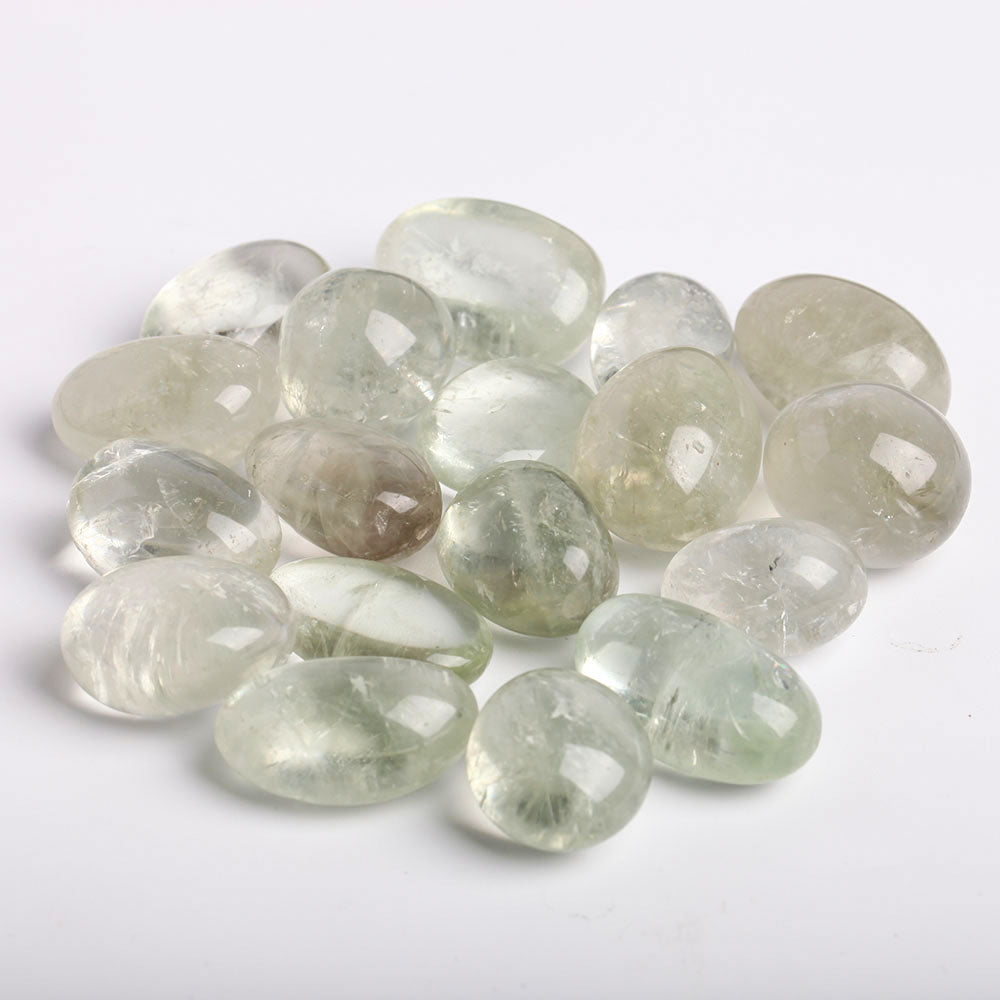 0.5kg Green Quartz Crystal Tumbled Stones 3-4cm Healing