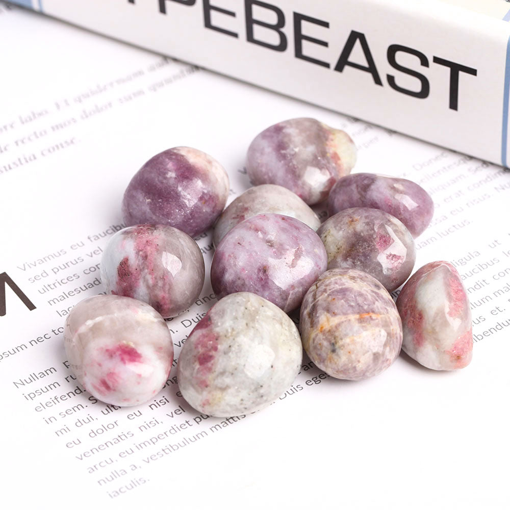 0.5kg Pink Tourmaline Crystal Tumbled Stones 2.5-3cm