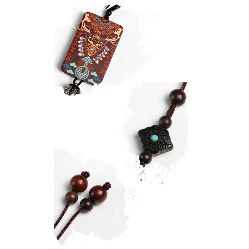 Ebony Wood Car Hanging Decoration for Balance & Calm
