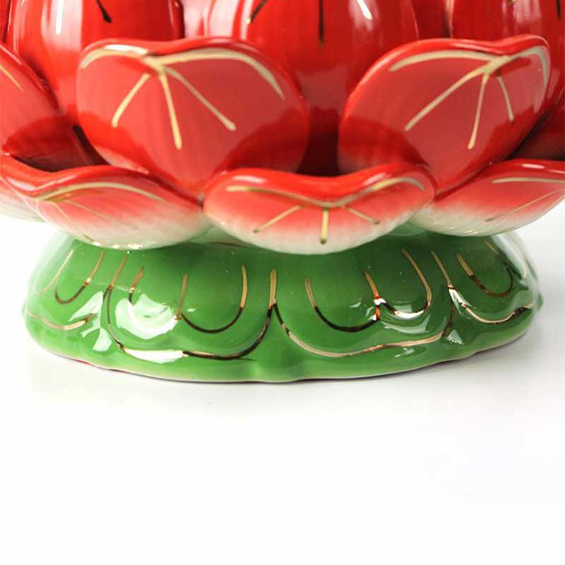 Lotus Flower Meditation Candle Holder 9.4cm for Ritual Altars