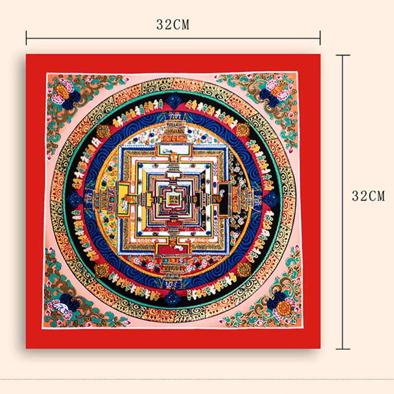 32cm Tibetan Mandala Tapestry | Handmade Spiritual Art