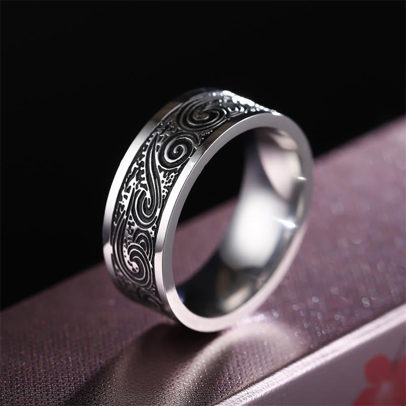8mm Titanium Steel Balance Ring for Spiritual Clarity