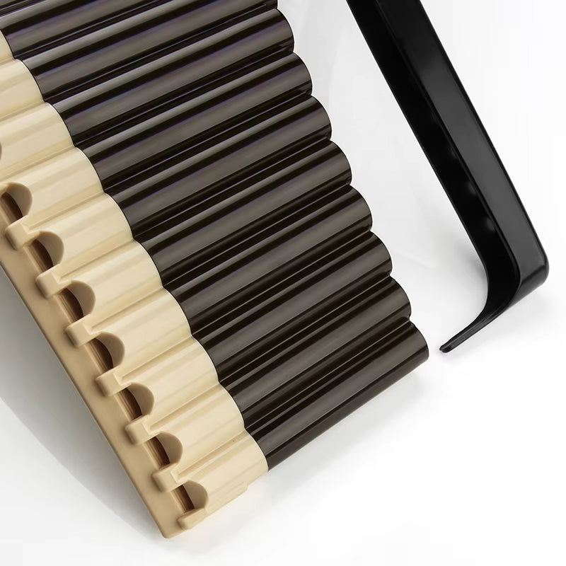 Professional ABS Panflute, Musical Instrument Panpipe, Transverse Pan Fluta Music Wind Musicales, Diatonic Scale, 26 C Key Pipes