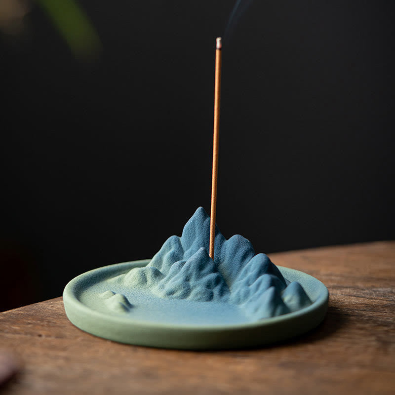 Creative Ceramic Mountain River Backflow Incense Burner