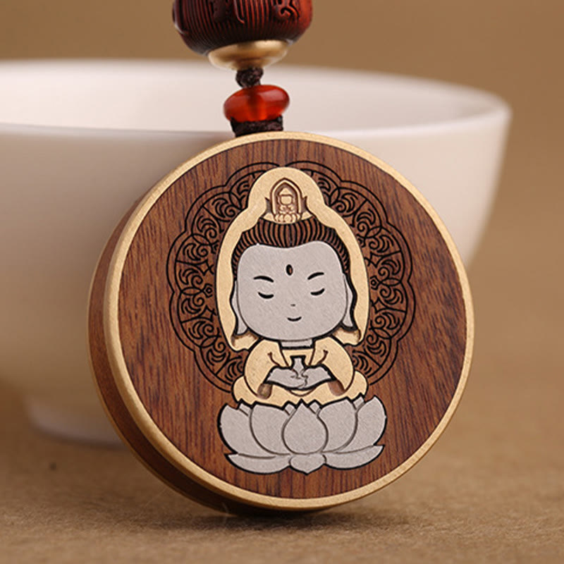 Ebony Rosewood Spiritual Balance Car Key Chain | Healing Sounds