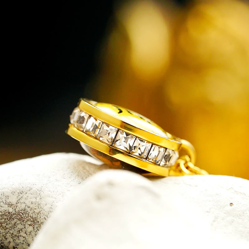 Titanium Steel Buddha Necklace | Green Tara & God Of Wealth Symbol