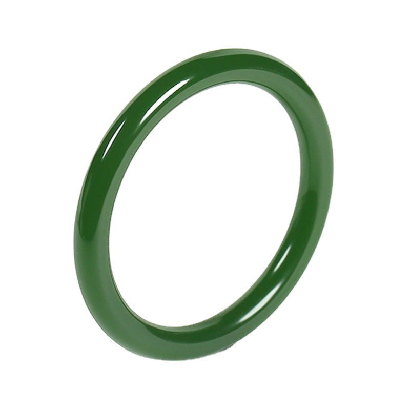 Longevity Cyan Jade Bangle Bracelet 56mm for Healing