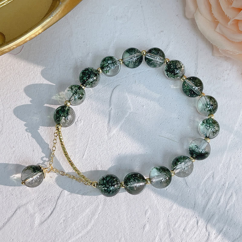 Green Phantom 14K Gold Confidence Charm Bracelet