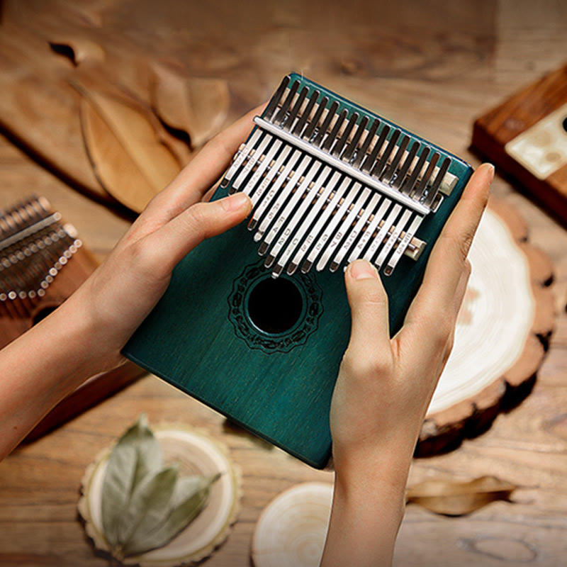 17 Keys Mahogany Wood Meditation Kalimba Thumb Piano