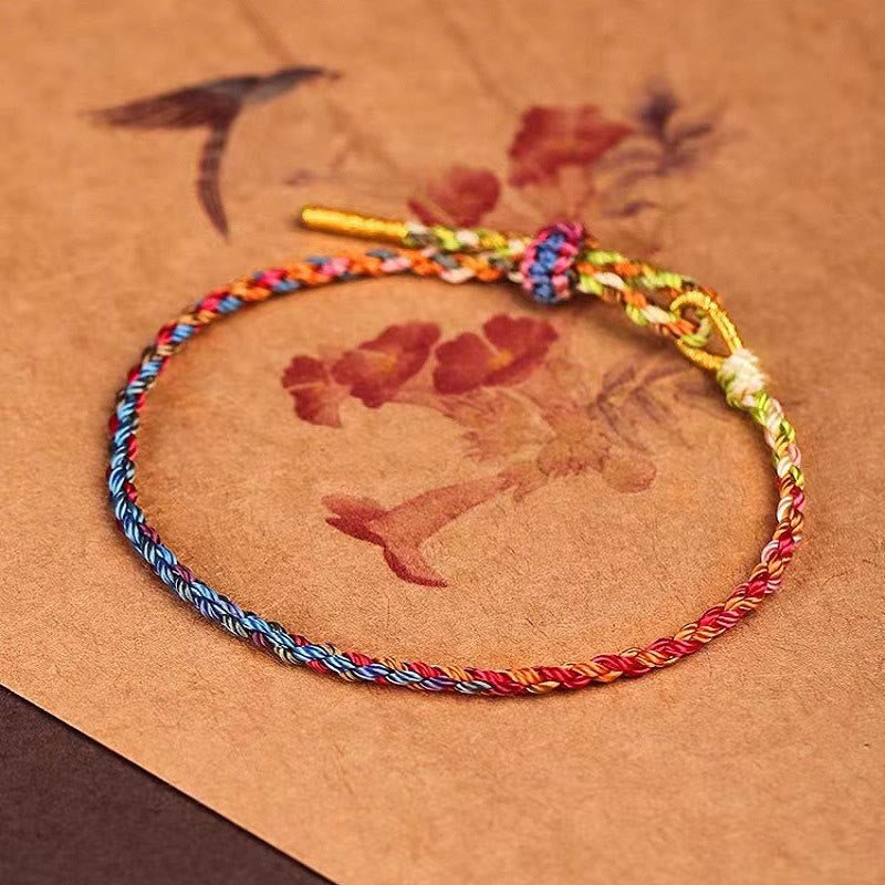 Handcrafted Colorful Rope Red String Bracelet for Luck & Protection