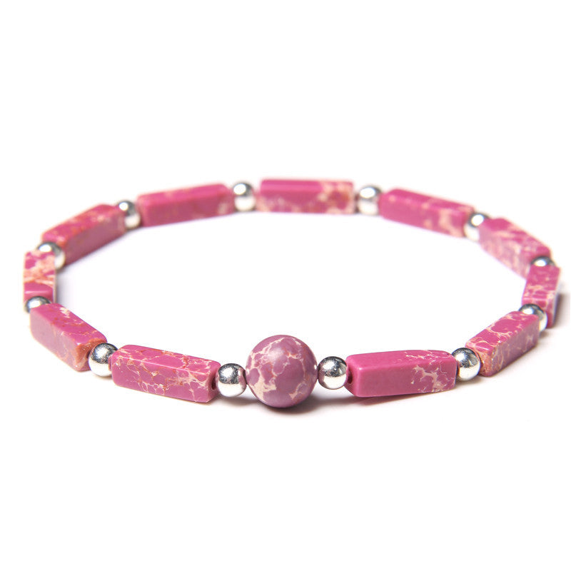 Natural Crystal Amethyst Bracelet for Spiritual Balance & Healing