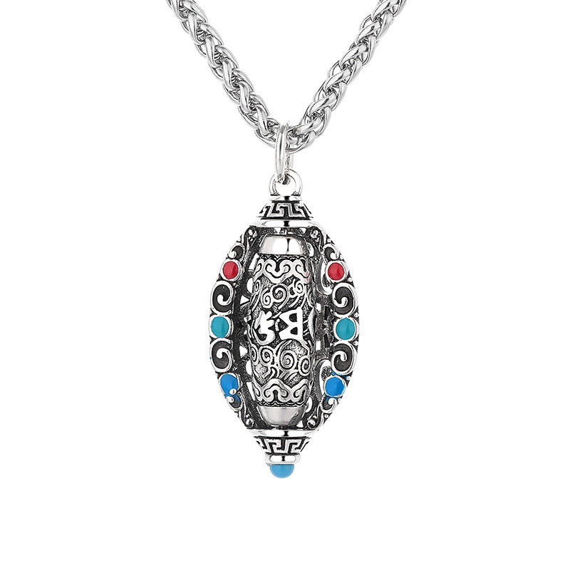 Om Mani Padme Hum Rotatable Necklace Pendant | Purity
