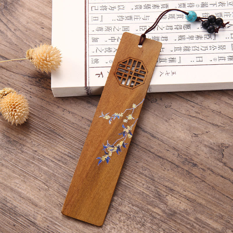 Wooden Four Seasons Bookmarks Set | Zen Decor Gift