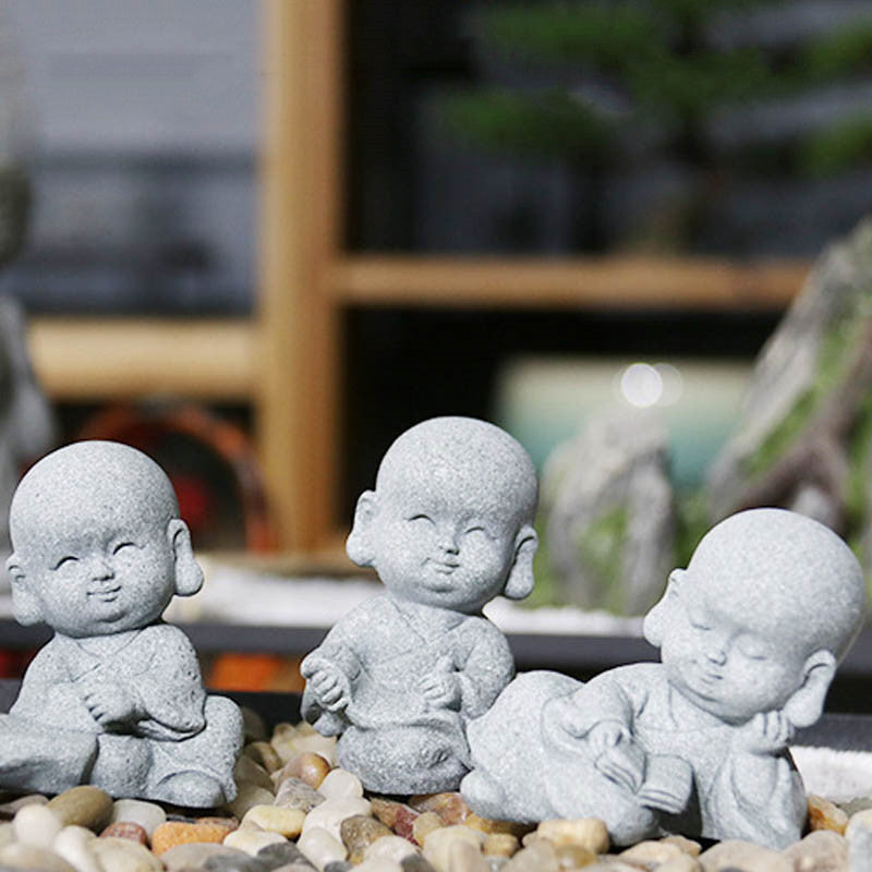 Handmade Sandstone Buddha Statue for Meditation and Serenity