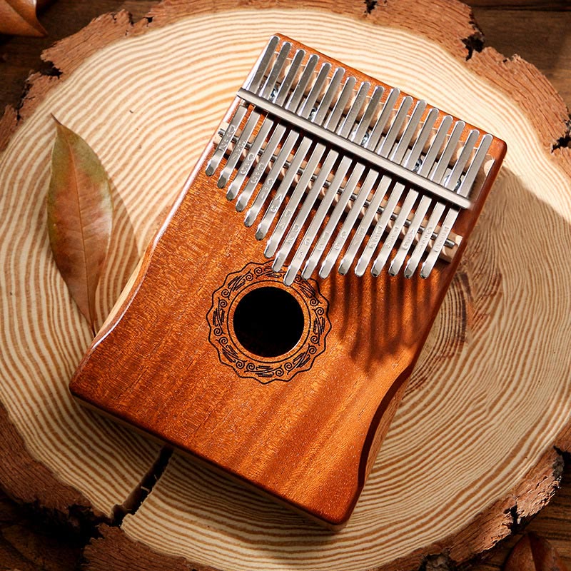 17 Keys Mahogany Wood Meditation Kalimba Thumb Piano