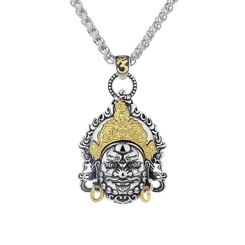 Yellow God of Wealth Copper Luck Necklace for Prosperity