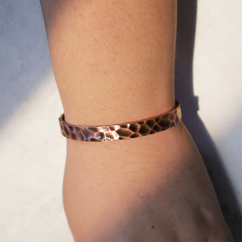 Rustic Copper Balance Magnetic Adjustable Spiritual Bracelet