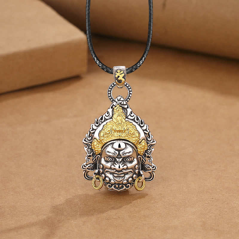 Yellow God of Wealth Copper Luck Necklace for Prosperity