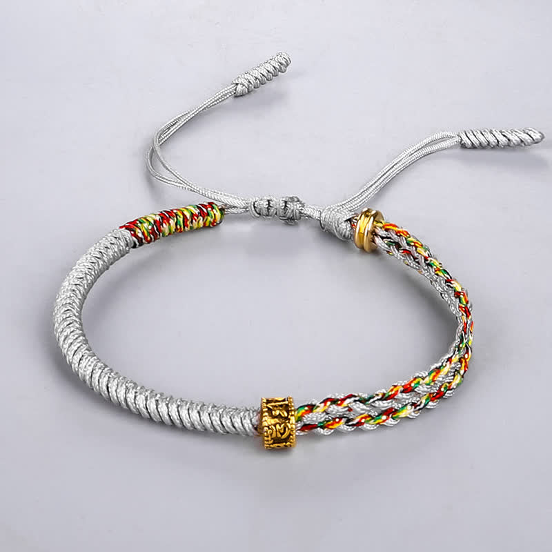 Om Mani Padme Hum Protection String Bracelet Unisex