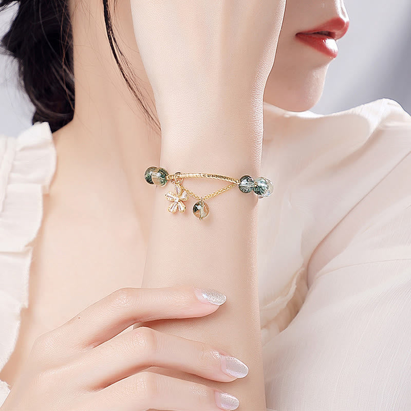 Green Phantom 14K Gold Confidence Charm Bracelet