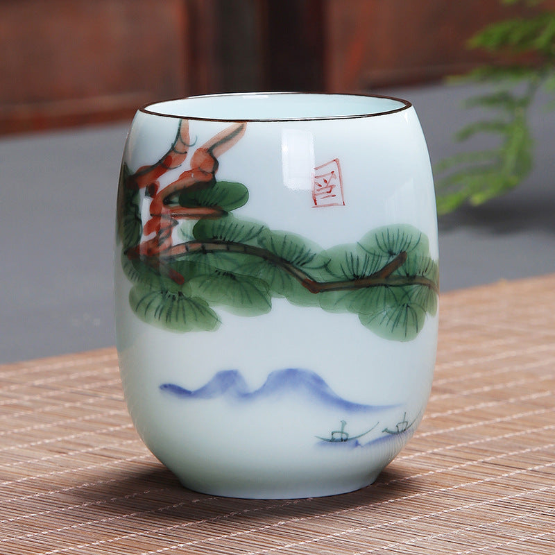 Ceramic Spiritual Teacup 180ml for Zen Meditation Rituals