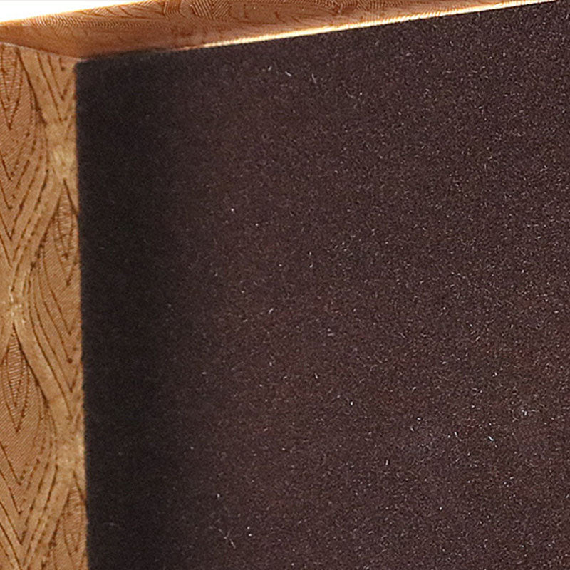 Gold Zen Jewelry Storage Box with Feather Pattern