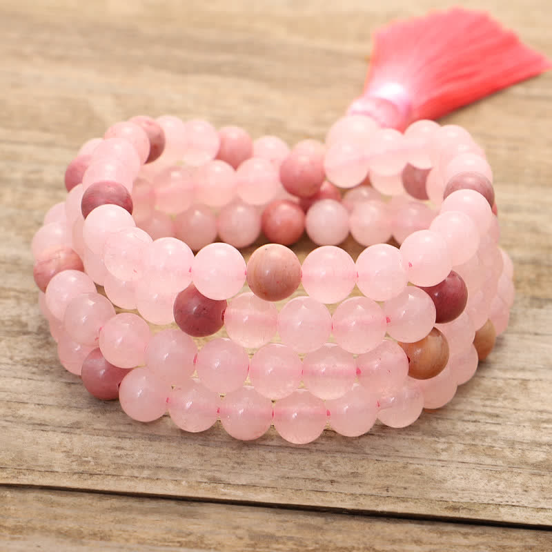8mm Rose Quartz Love Bracelet for Self-Acceptance