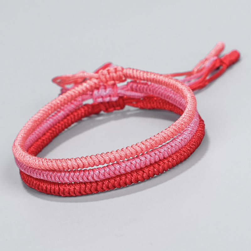 3Pcs Tibetan King Kong Knot Red String Protection Bracelet