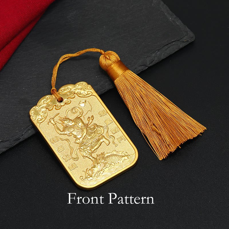 Feng Shui Car Hanging Charm with Auspicious Star & Koi Fish