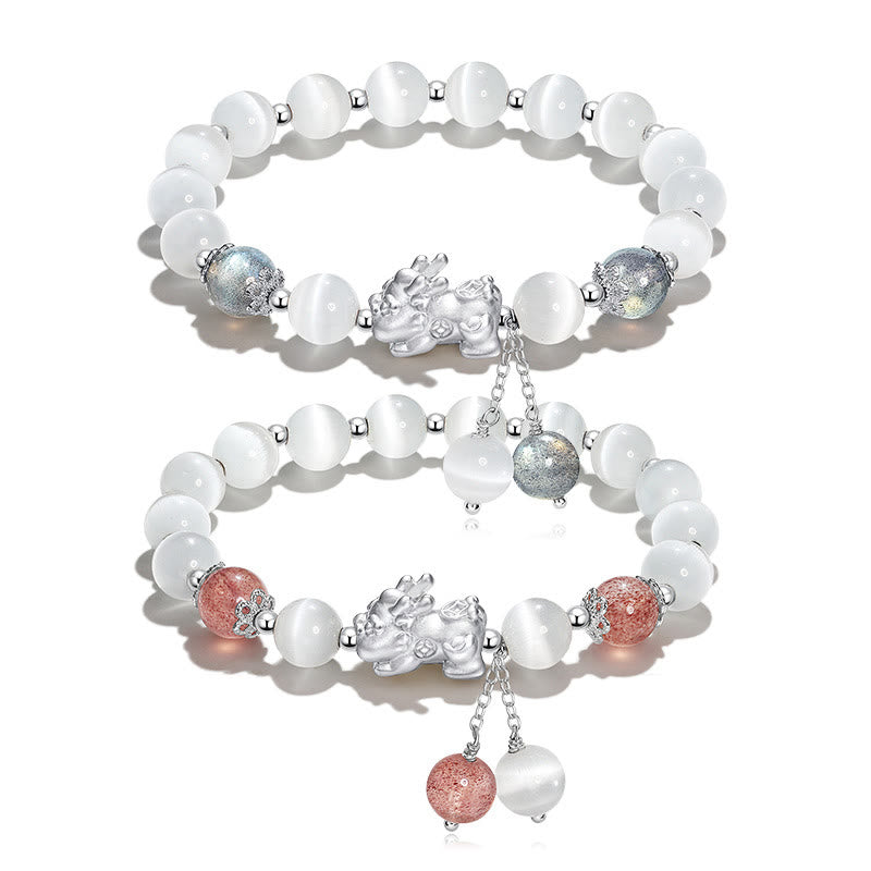 Natural Cat's Eye Moonstone Spiritual Support Bracelet