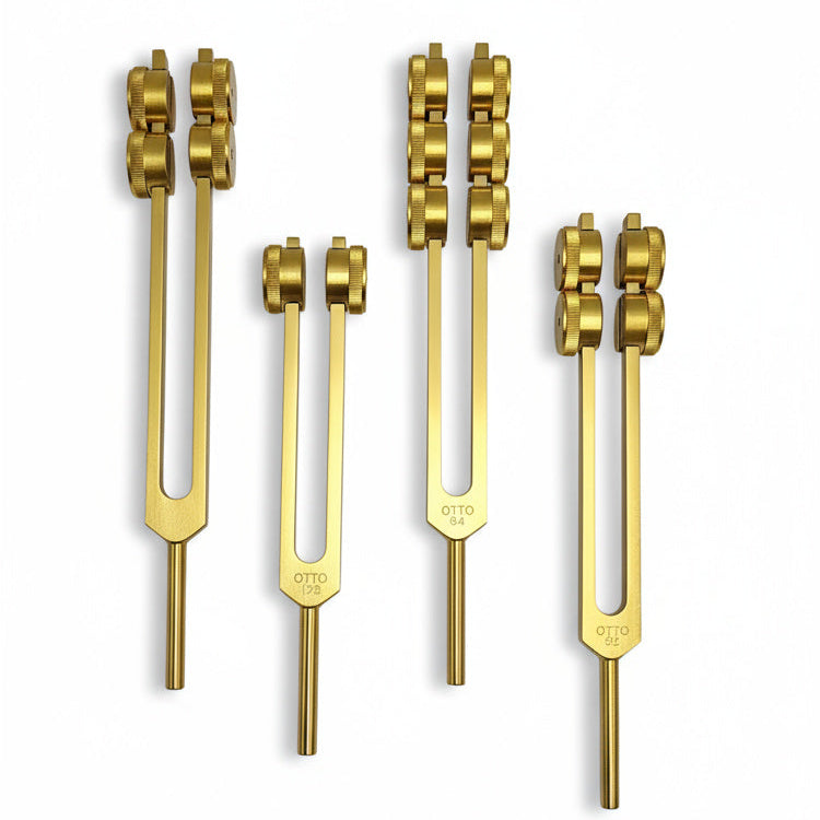 Professional Otto Weighted 4 Tuning Forks Set