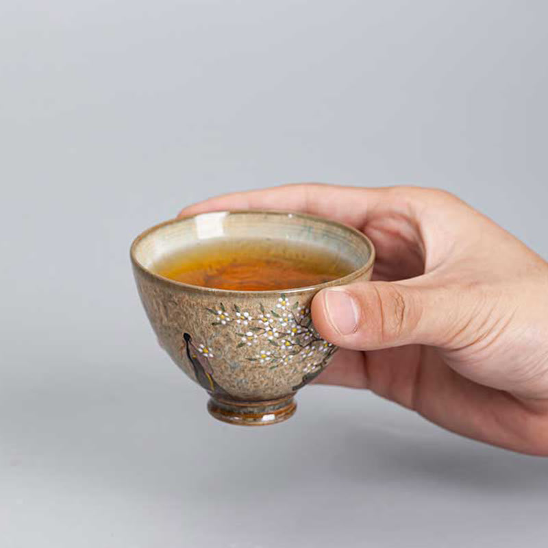 Ru Kiln Jingdezhen Ceramic Zen Decor Teacup 100ml