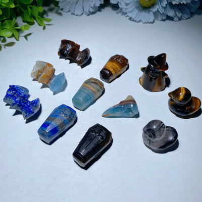 1.0-1.5 inch Hand-Carved Crystal Figurines for Healing